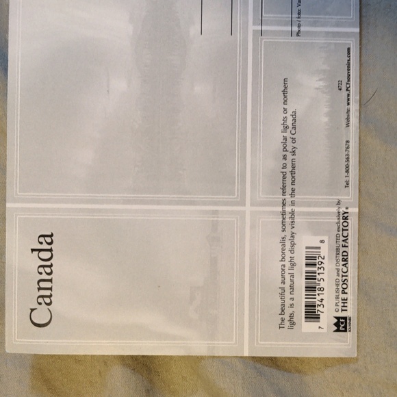 Canada Aurora Borealis Postcard 3 for $10 - Picture 6 of 6